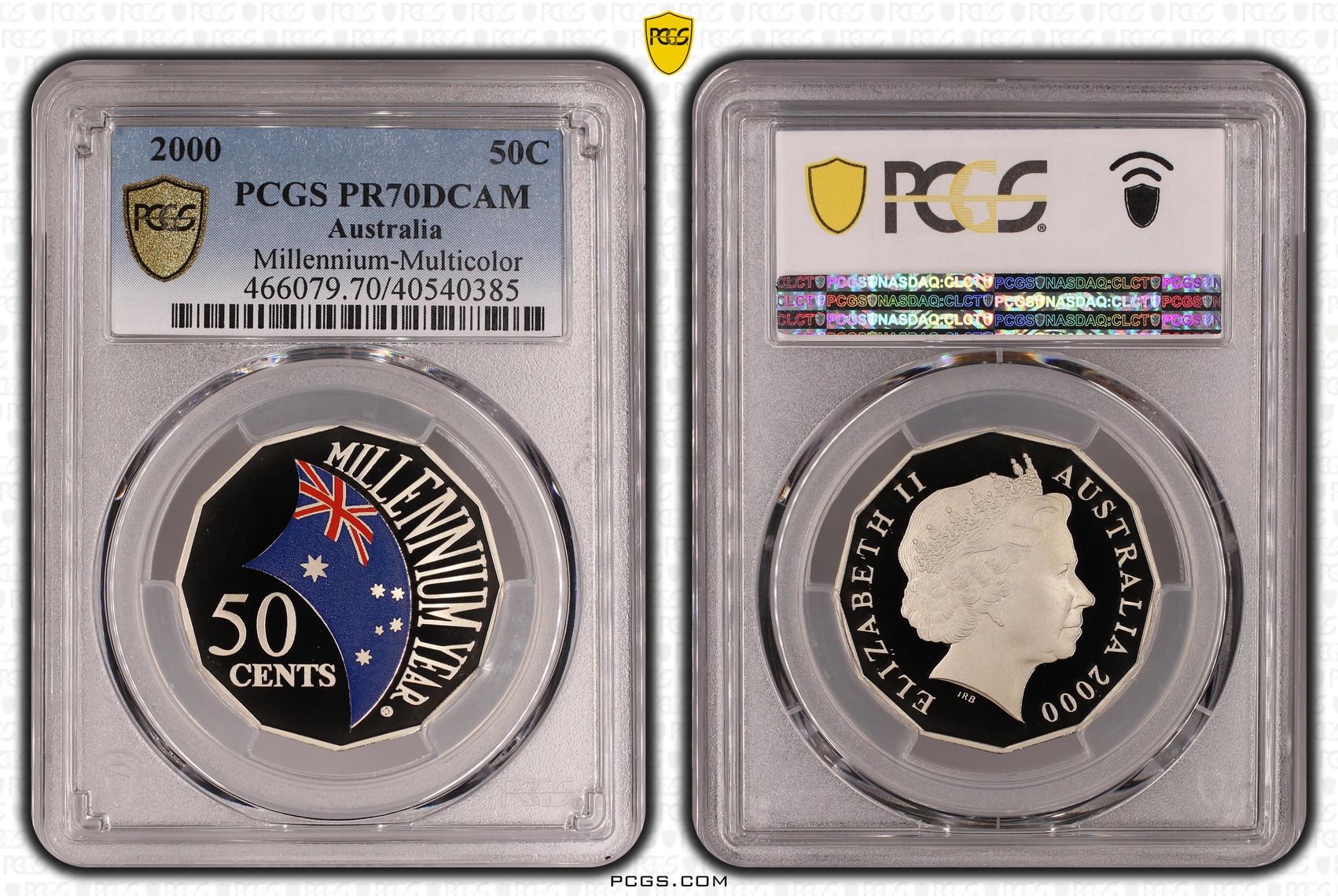 Millennium - Colorized, Fifty Cent, 2000, PCGS PR70DCAM