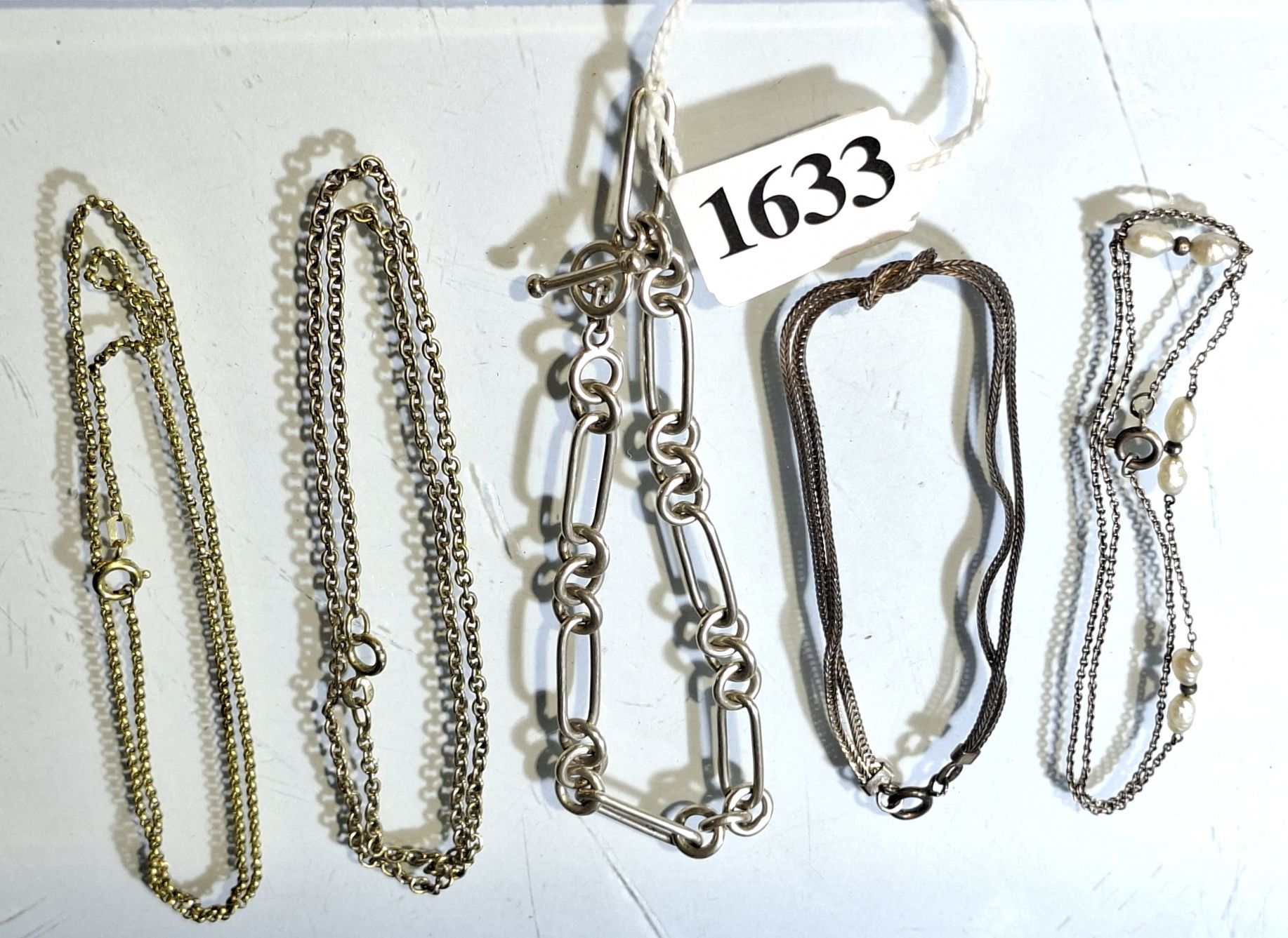 Silver Albertina Watch Chain Etc