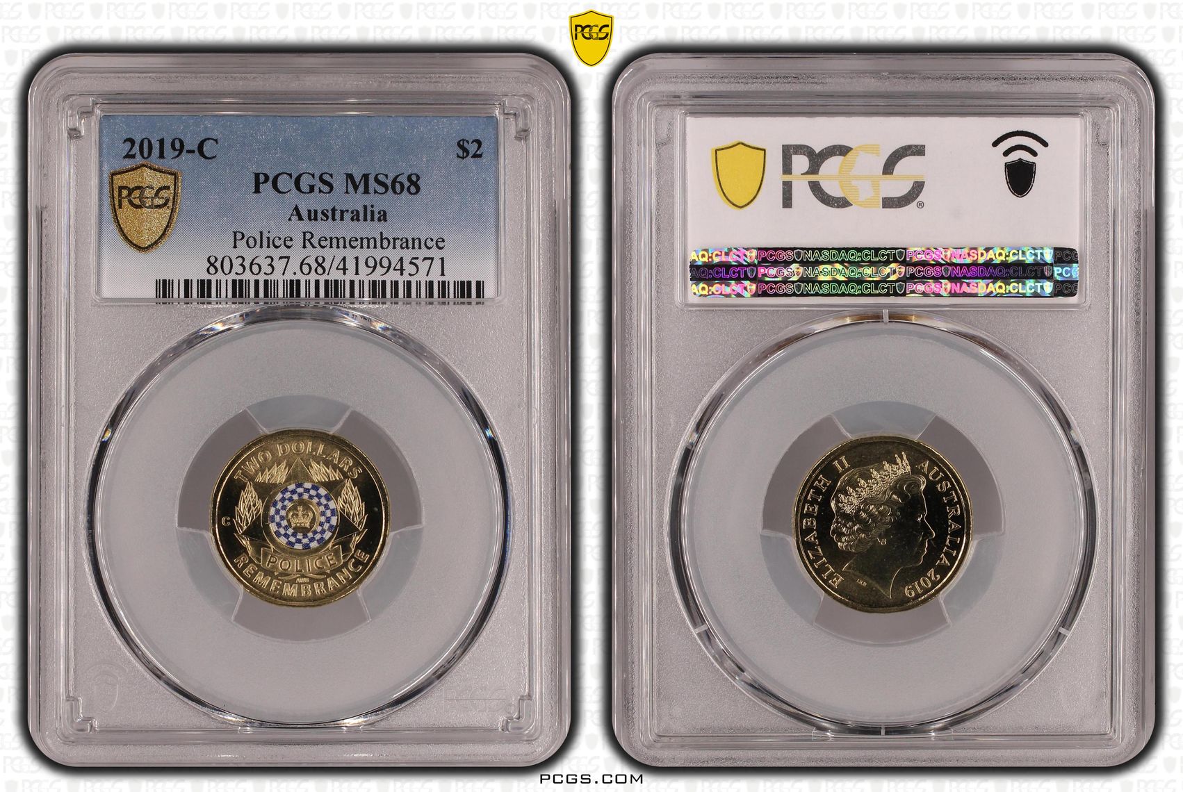 Police Remembrance, Two Dollar, 2019-C, PCGS MS68