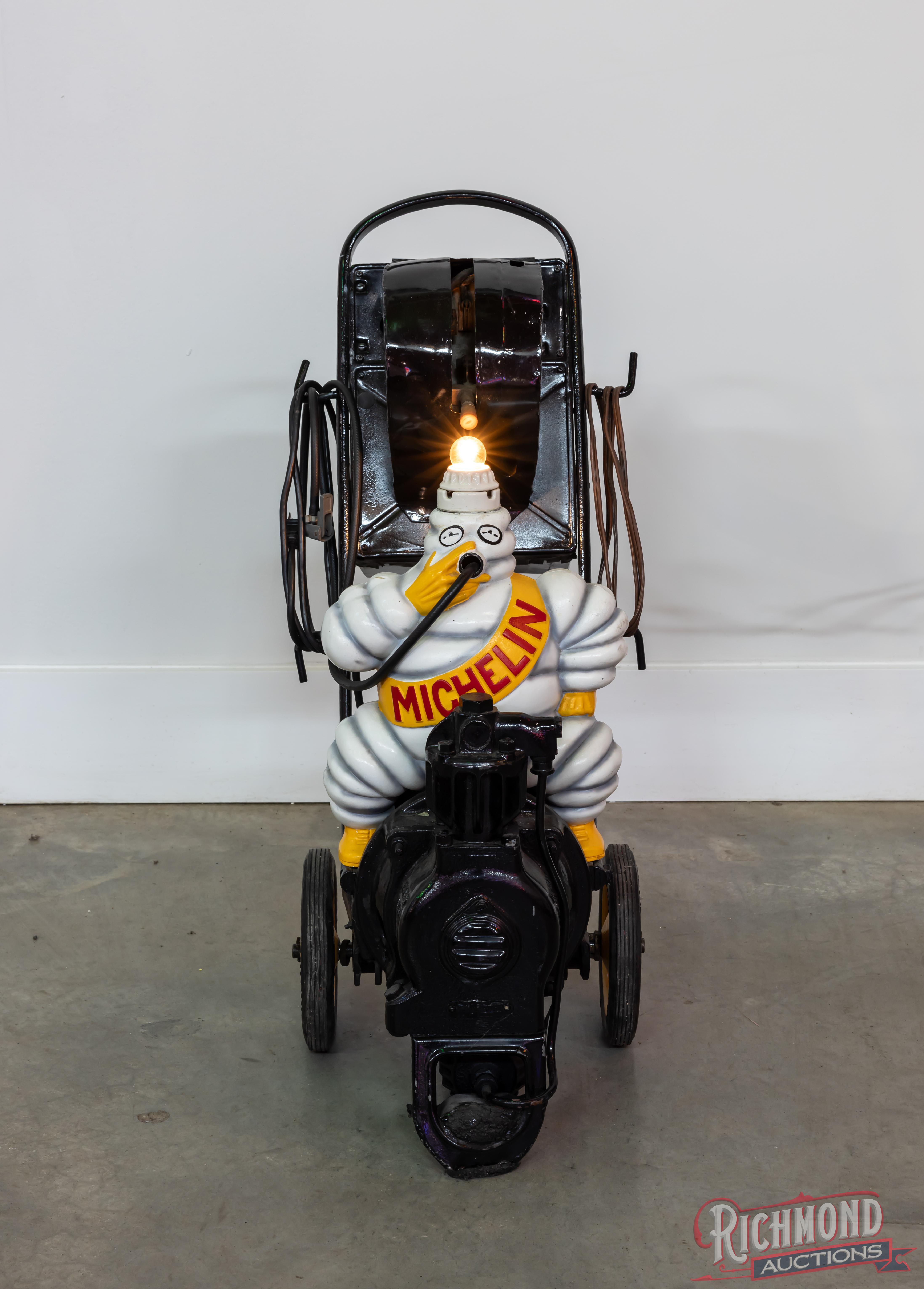 Amazing Michelin Man Floor Compressor | Richmond Auctions
