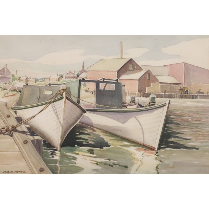 Alison Newton ''Gimli #2'' (Harbor) Watercolor