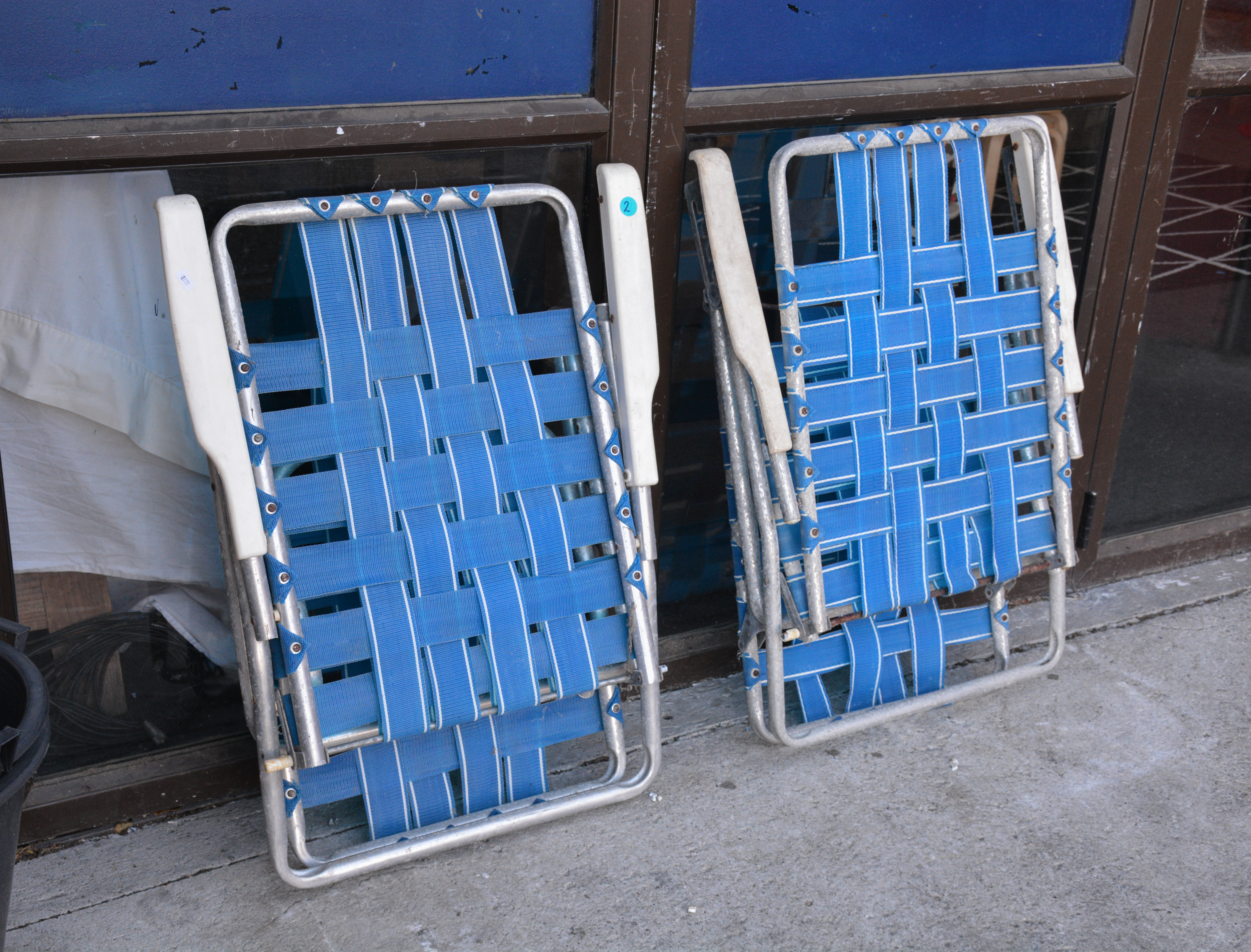 Retro Deck Chairs x 2 — sold at auction in New Zealand for $15