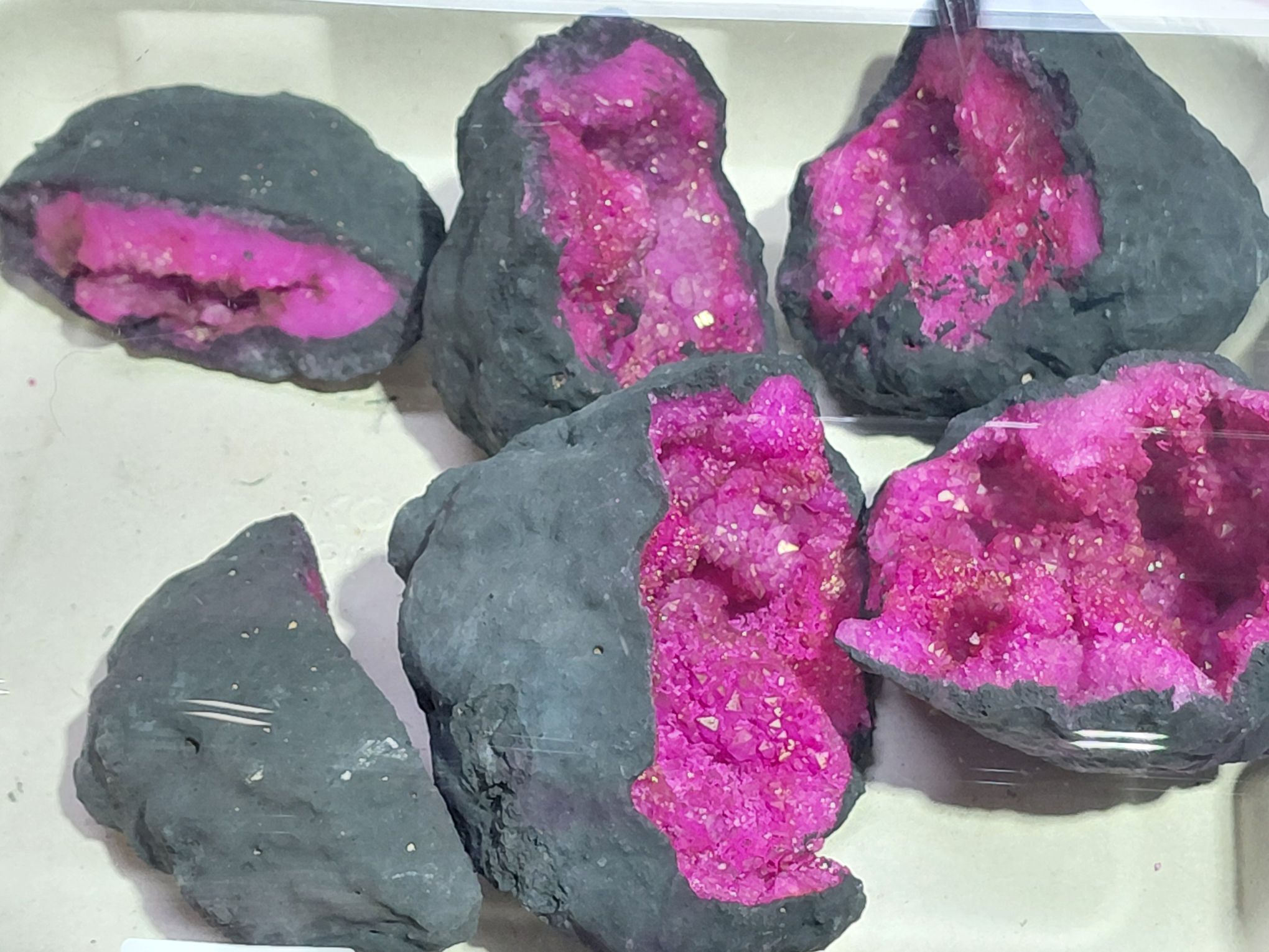 3 Aura Crystal Geodes