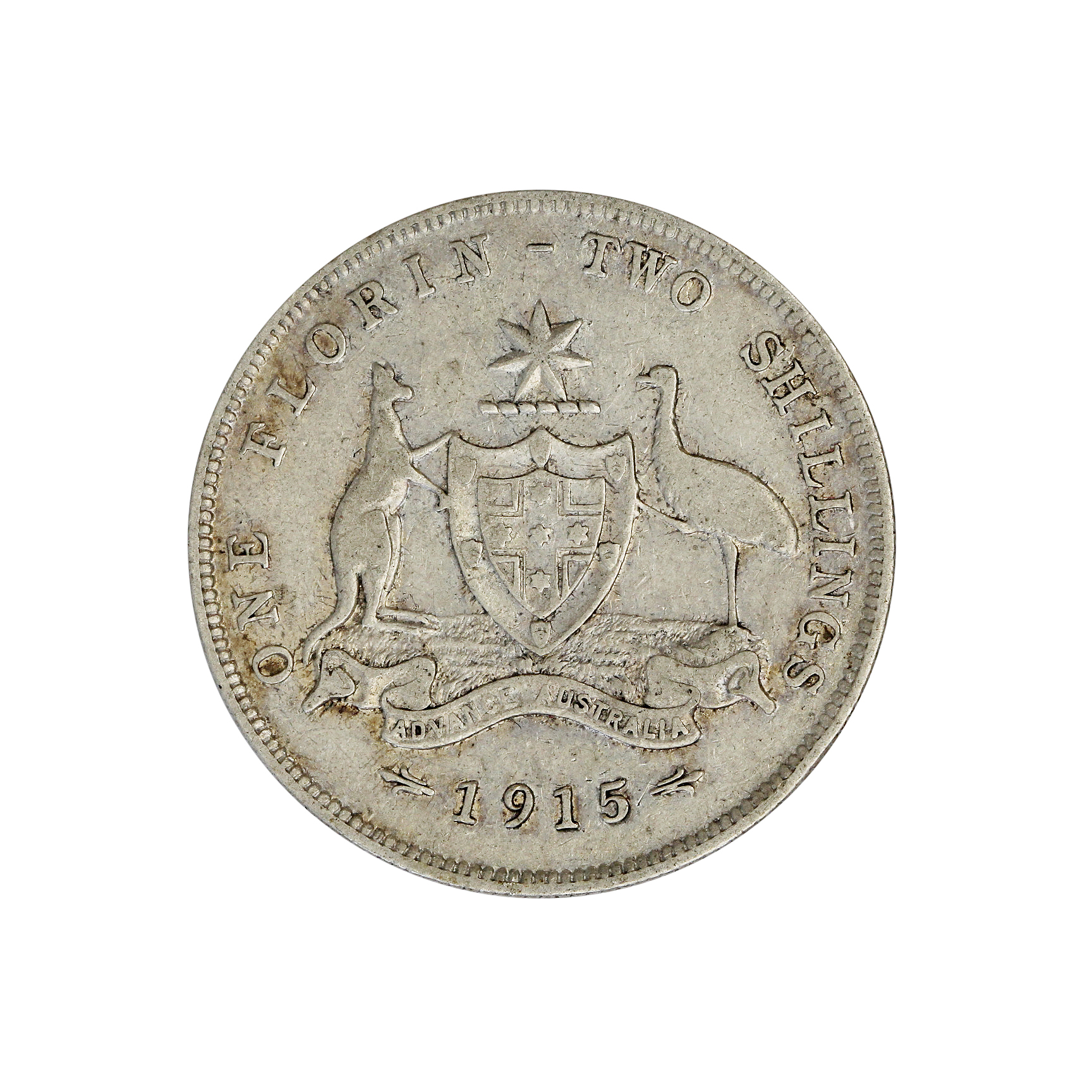 George V, Florin, 1915, gFine