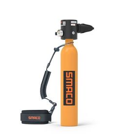 SMACO Mini Scuba Diving Tank S300Plus 0.5l With Refill Adaptor Orange / Black | NOT TESTED