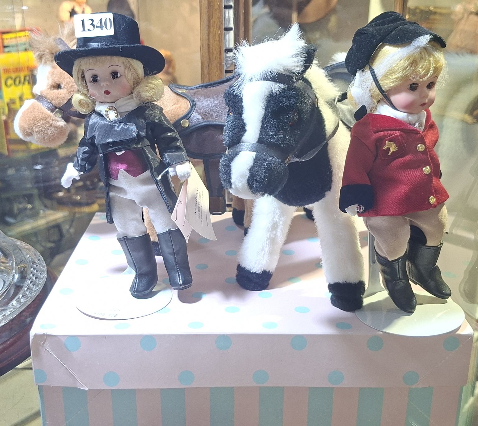 1340 · TWO EQUESTRIAN THEMED COLLECTORS DOLLS