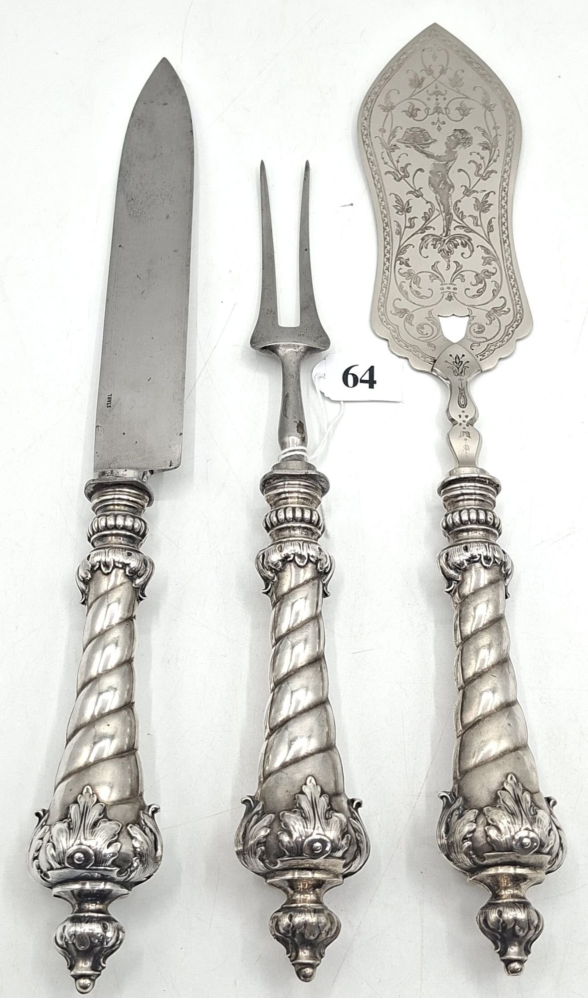 Continental Silver Three Piece Serving Set