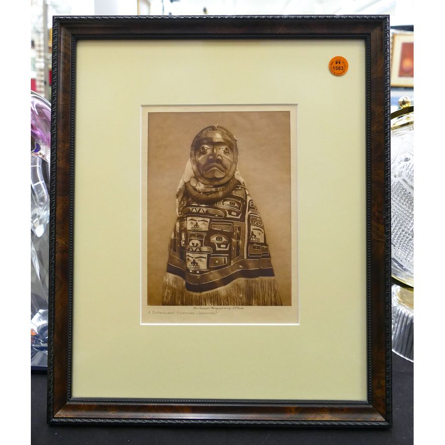 Edward Curtis ''Tluwulaho Costume, Qagyuhl'' Photogravure