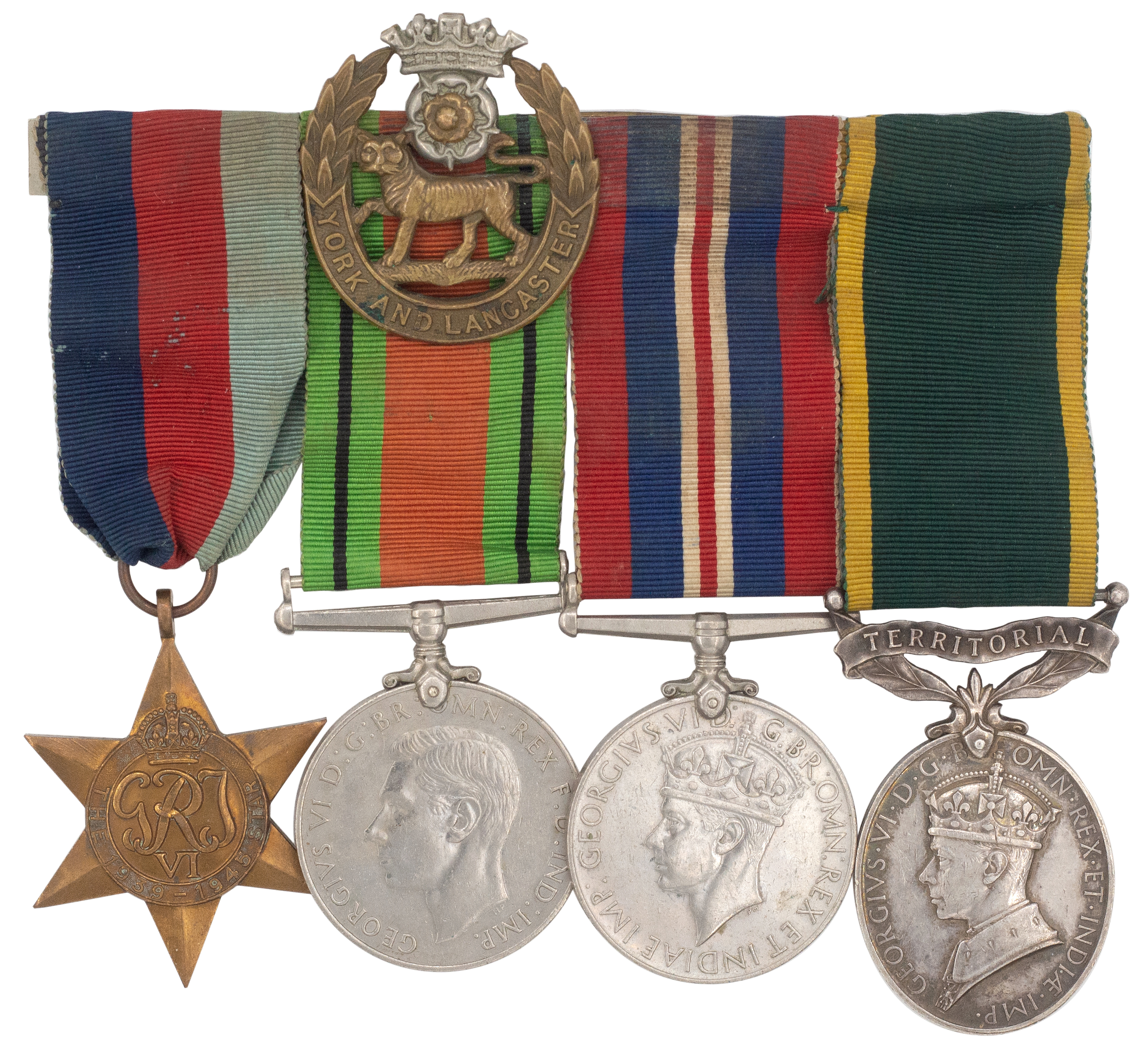 Great Britain, George VI, WWII, York & Lancaster Regiment, 1939 - 1945, VF