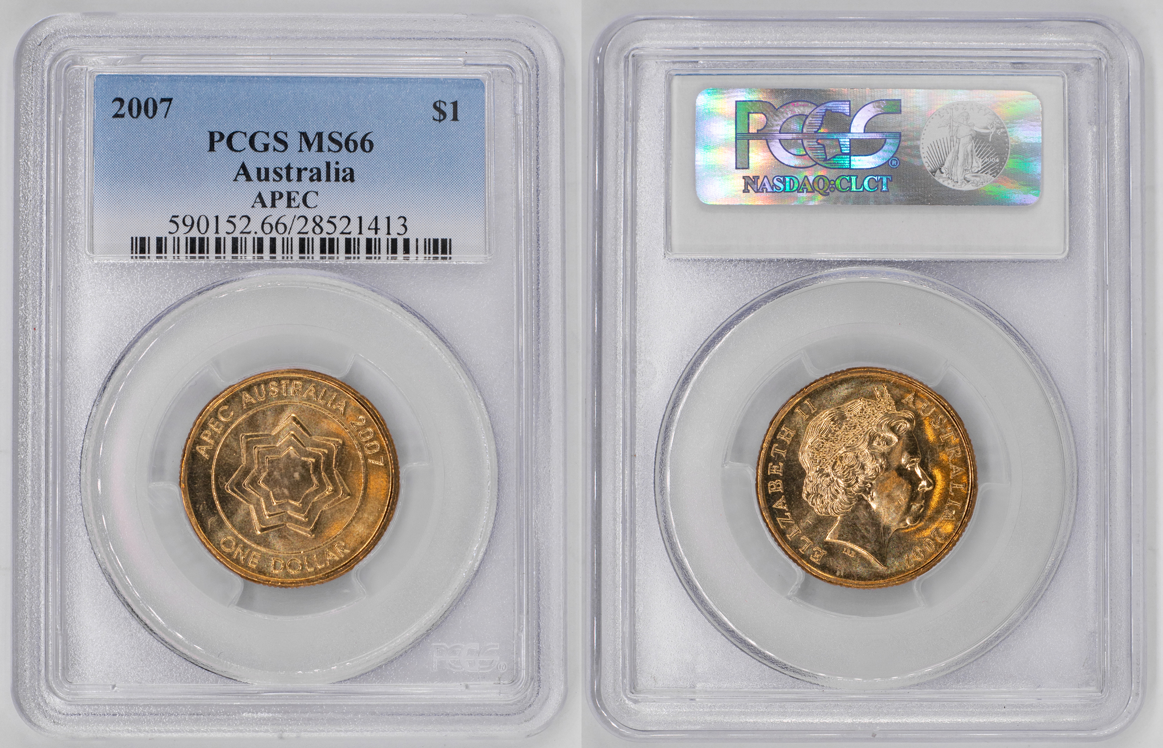 Elizabeth II, APEC, One Dollar, 2007, PCGS MS66