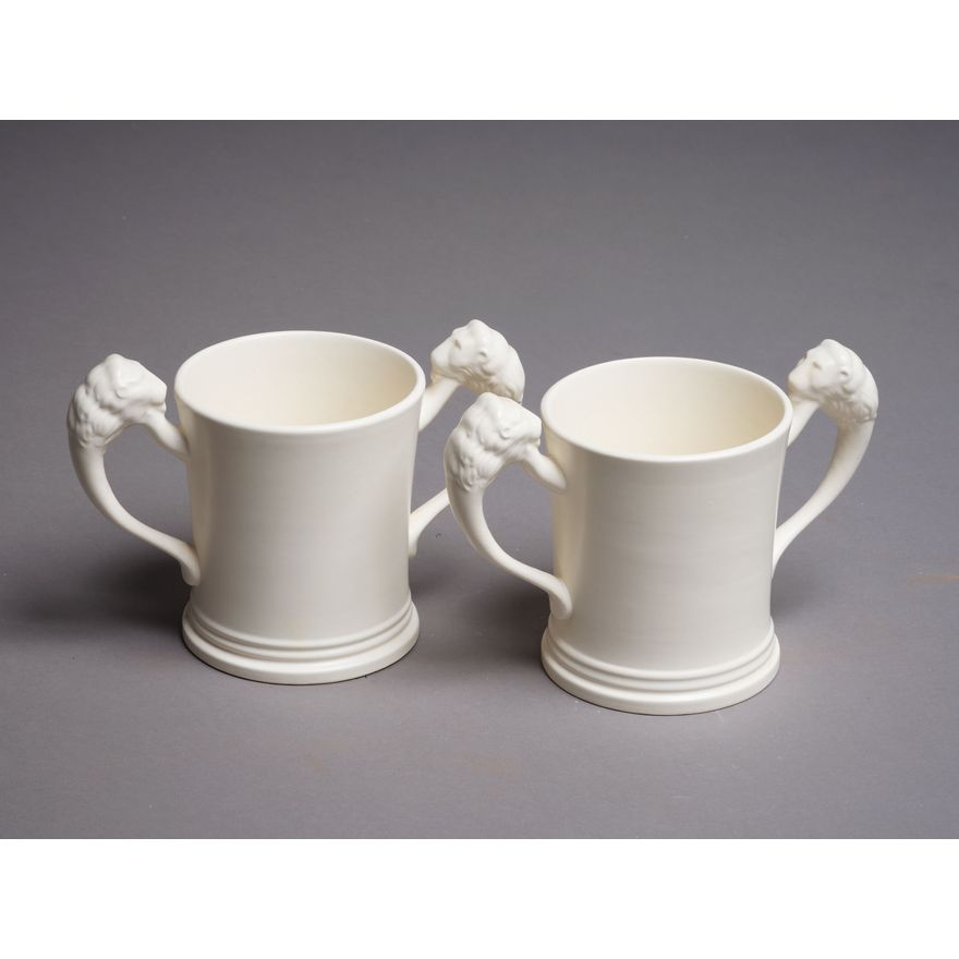 Crown Lynn Potteries - Two Coronation Loving cups