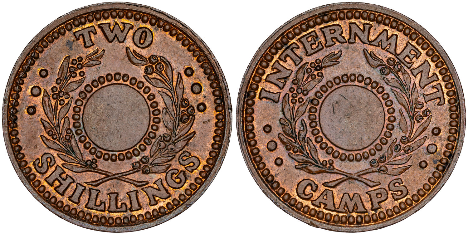 Hay Internment Camp, Two Shillings, WWII, UNC