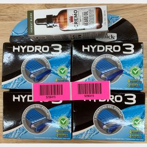 CREMO BEARD OIL & 4X SCHICK HYDRO 3 CARTILAGES
