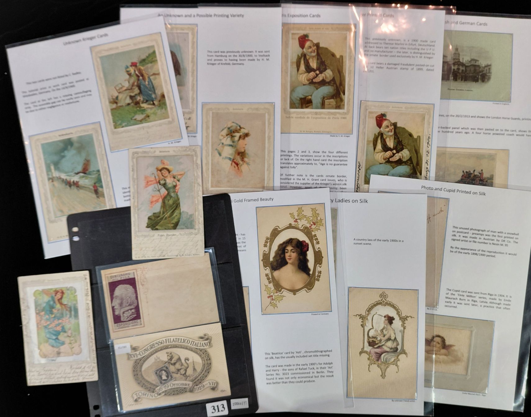 313 · SILK POSTCARDS - PEOPLE