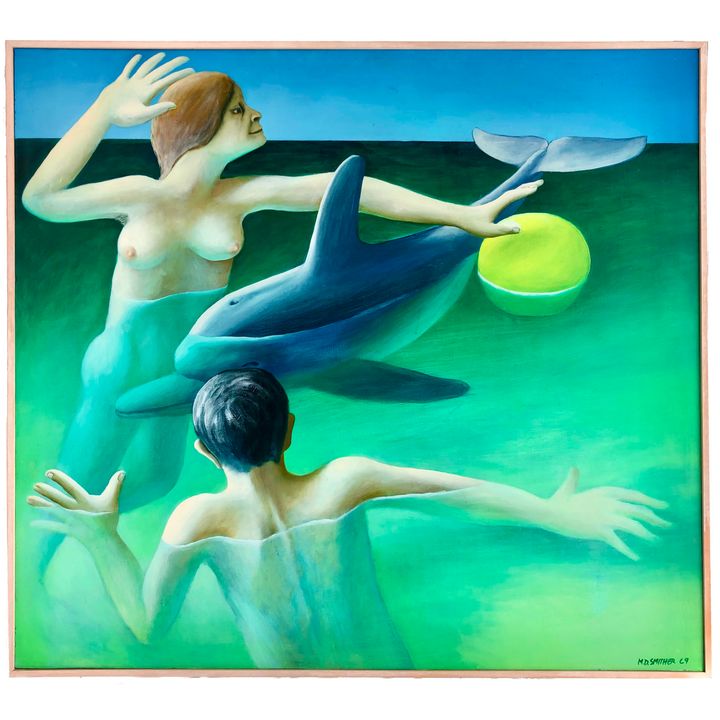 Michael Smither  - Lovers, Dolphin and Yellow Ball