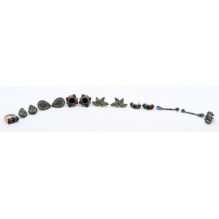 Box Sterling Marcasite Jewelry