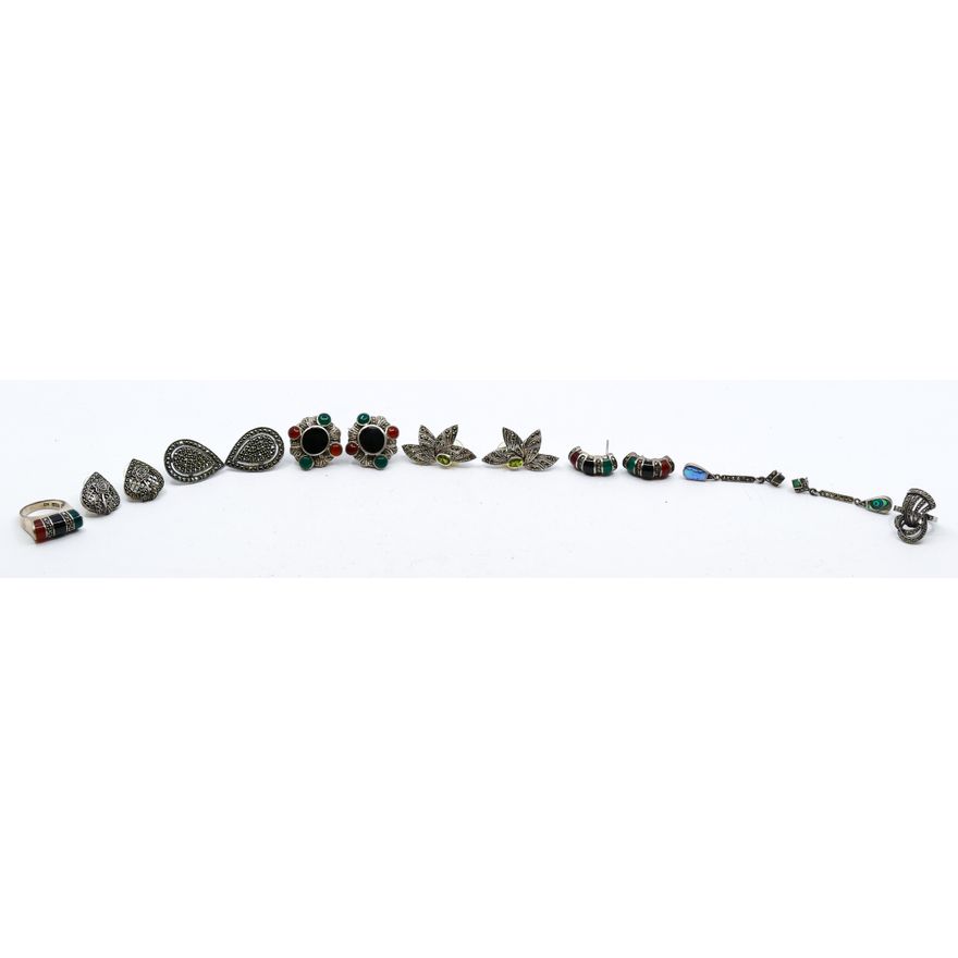 Box Sterling Marcasite Jewelry