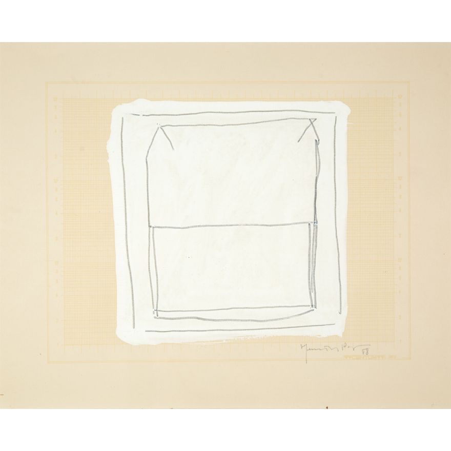 Joan Hernandez Pijuan Untitled (Esbos 16 / series: Cases) 1988