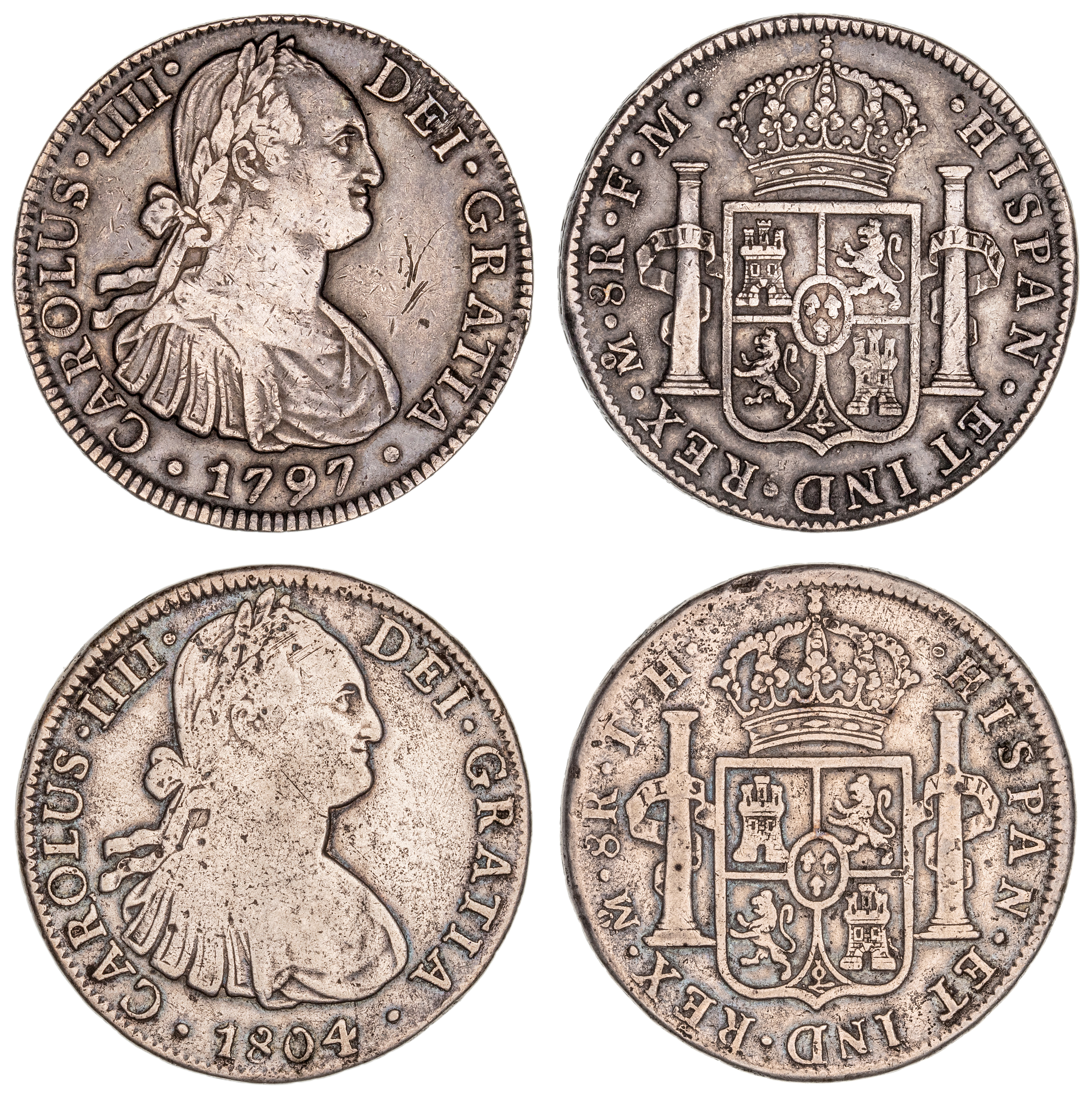 Mexico, Charles IV, Eight Reales, 1797-FM, VF