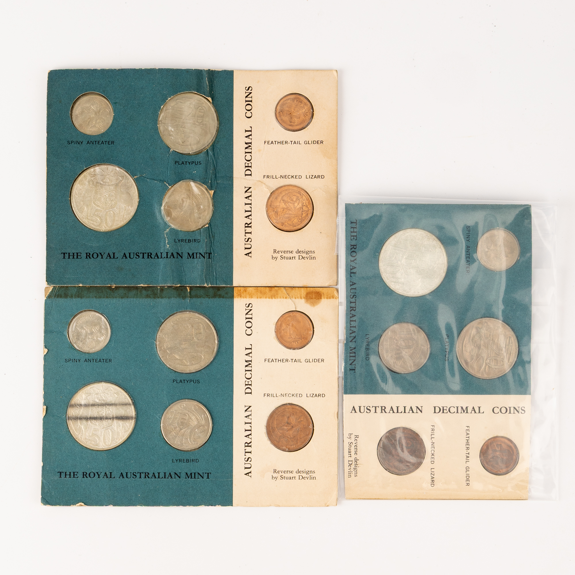 Elizabeth II, RAM - Blue Card, One Cent - Fifty Cents, 1966, UNC
