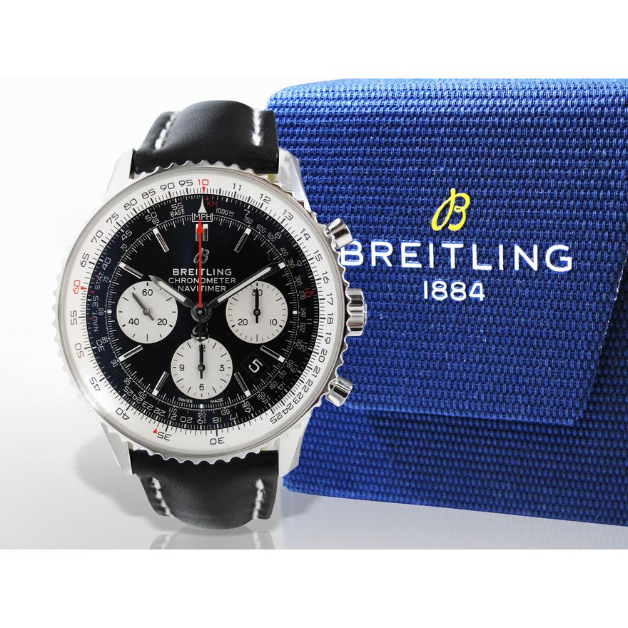 Men's Breitling Navitimer 43 Chronograph Date, Reverse Panda Dial