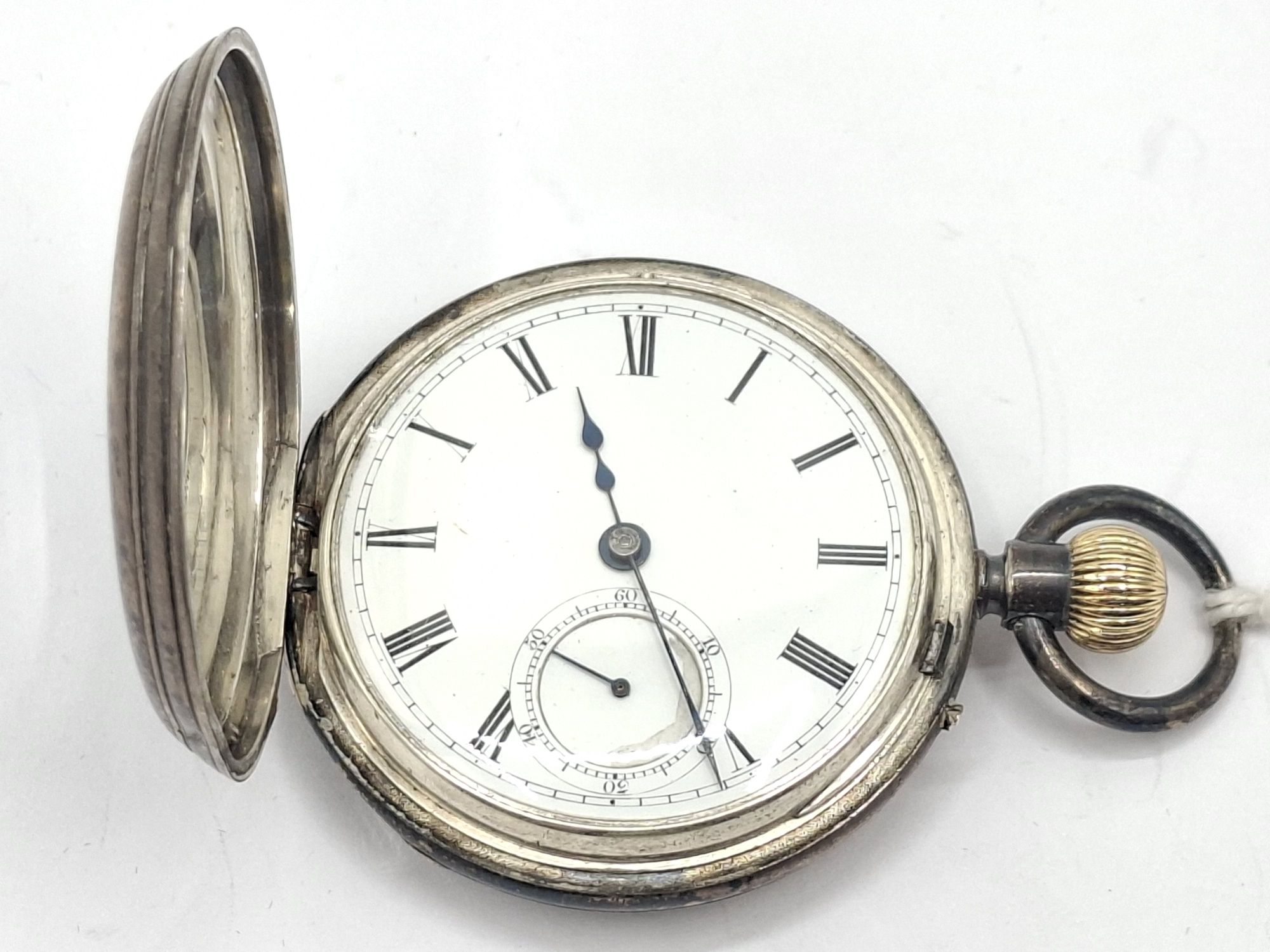 1020 · VICTORIAN HALF HUNTER POCKET WATCH