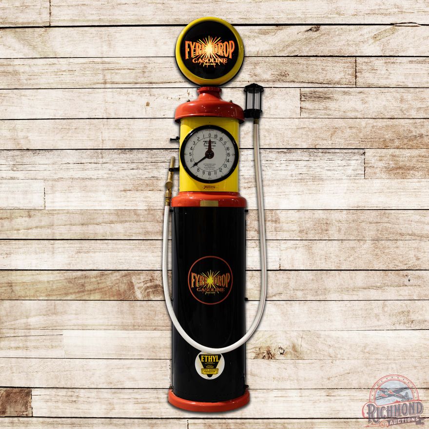 Tokheim Model #850 Clockface Gas Pump Restored Fyre Drop Gasoline