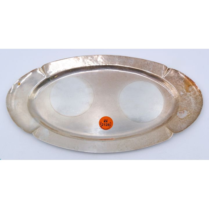 Georg Jensen Inc. Handwrought Sterling Oval Tray 10.5''