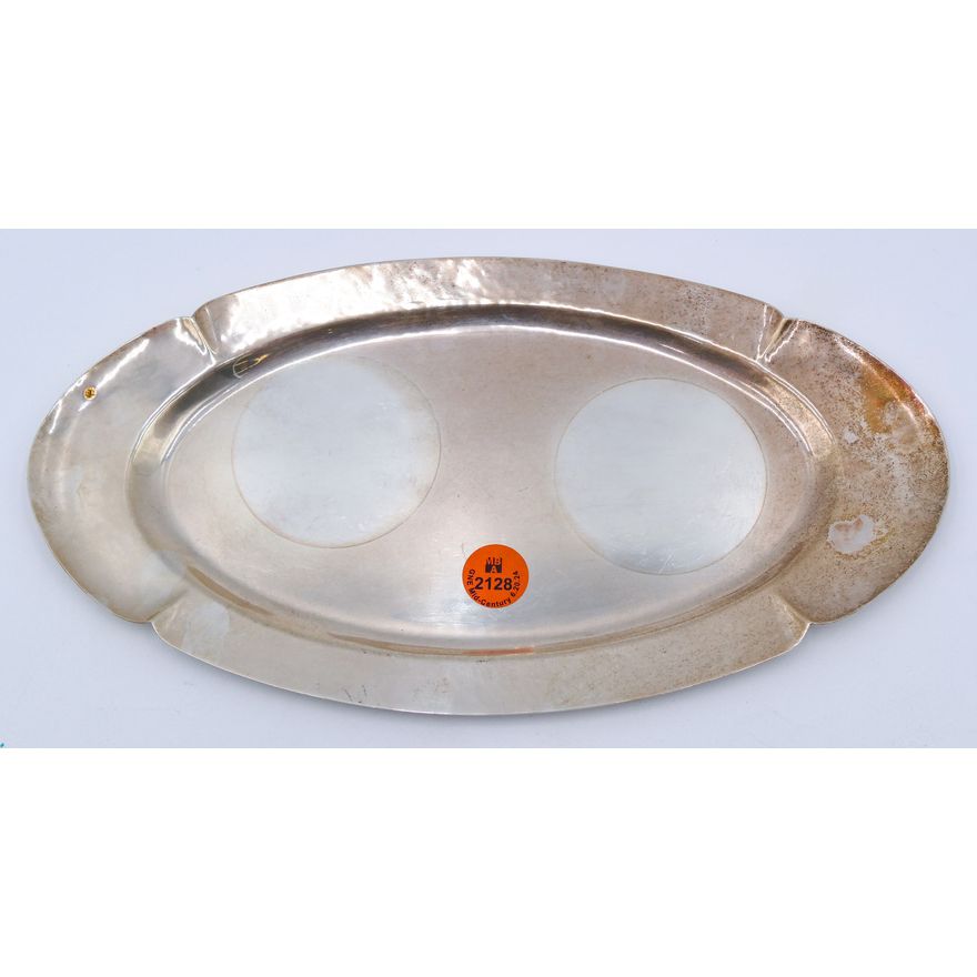 Georg Jensen Inc. Handwrought Sterling Oval Tray 10.5''