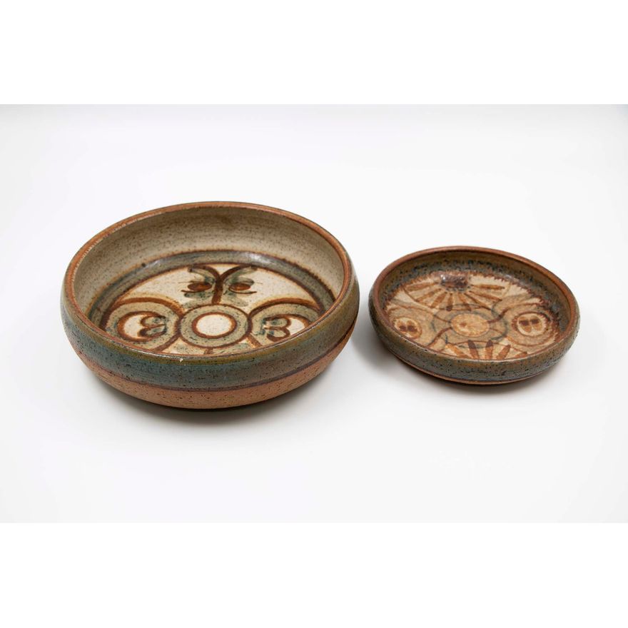 Noomi Backhausen for Soholm Denmark - Two glazed earthenware bowls