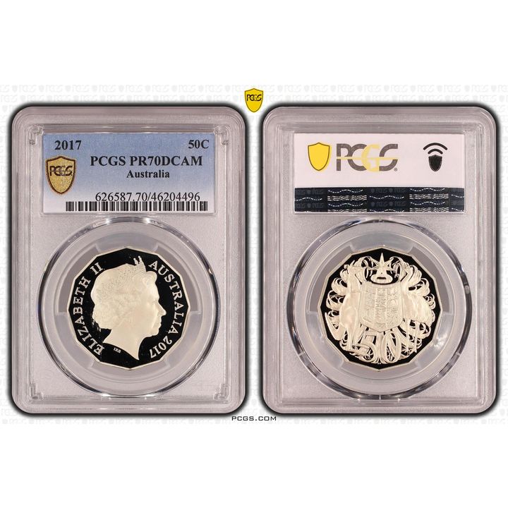Elizabeth II, Fifty Cent, 2017, PCGS PR70DCAM