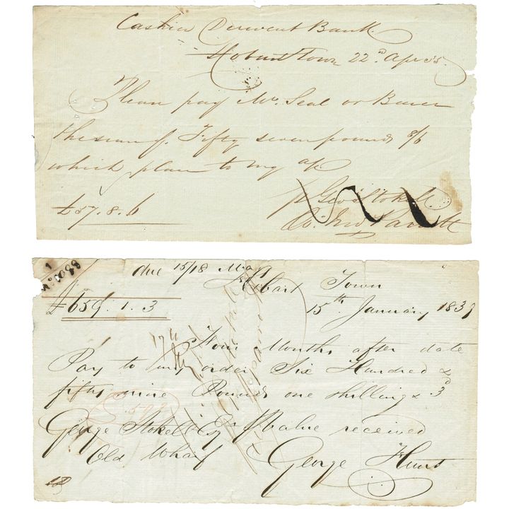 1835 & 1838 Hobart Town