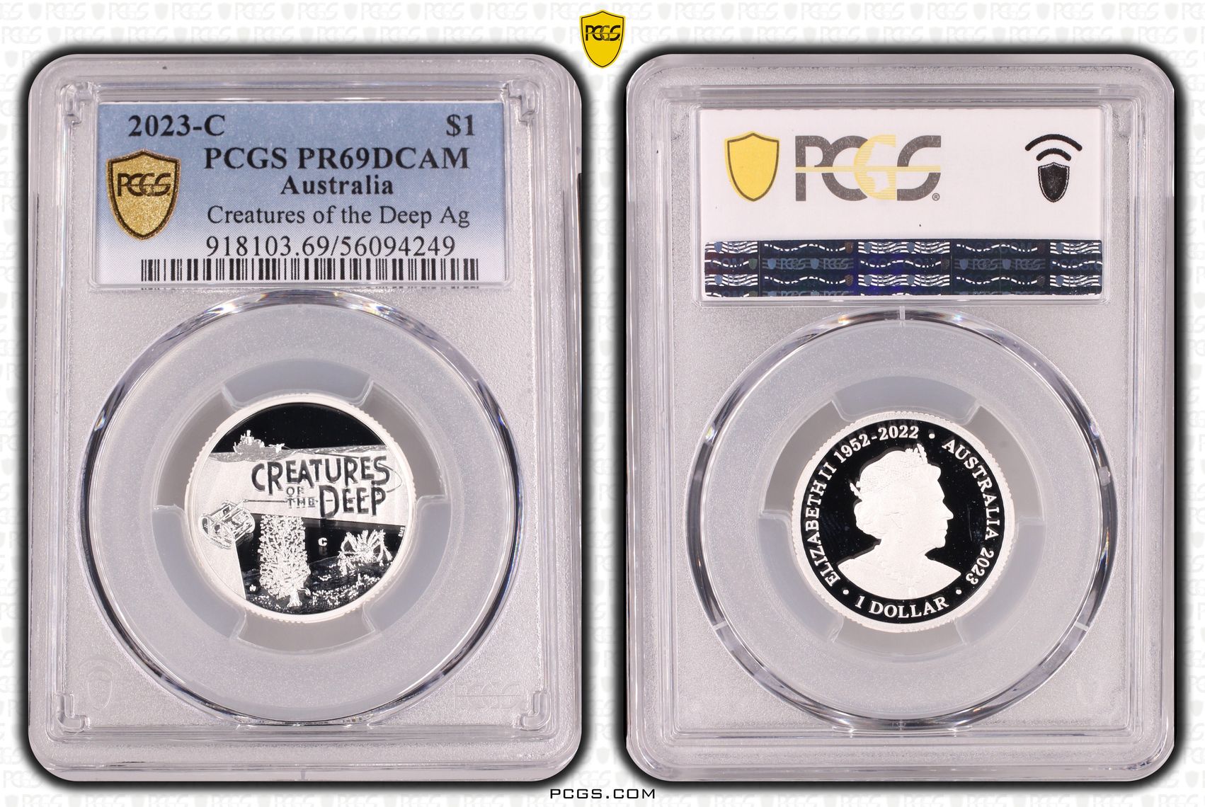 Creatures of the Deep Silver, One Dollar, 2023-C, PCGS PR69DCAM