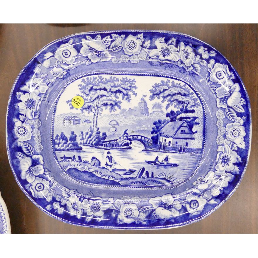 Samuel Barker Transferware Porcelain Platter- 13.5''