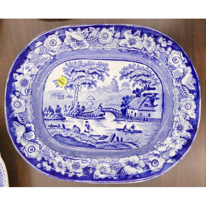 Samuel Barker Transferware Porcelain Platter- 13.5''