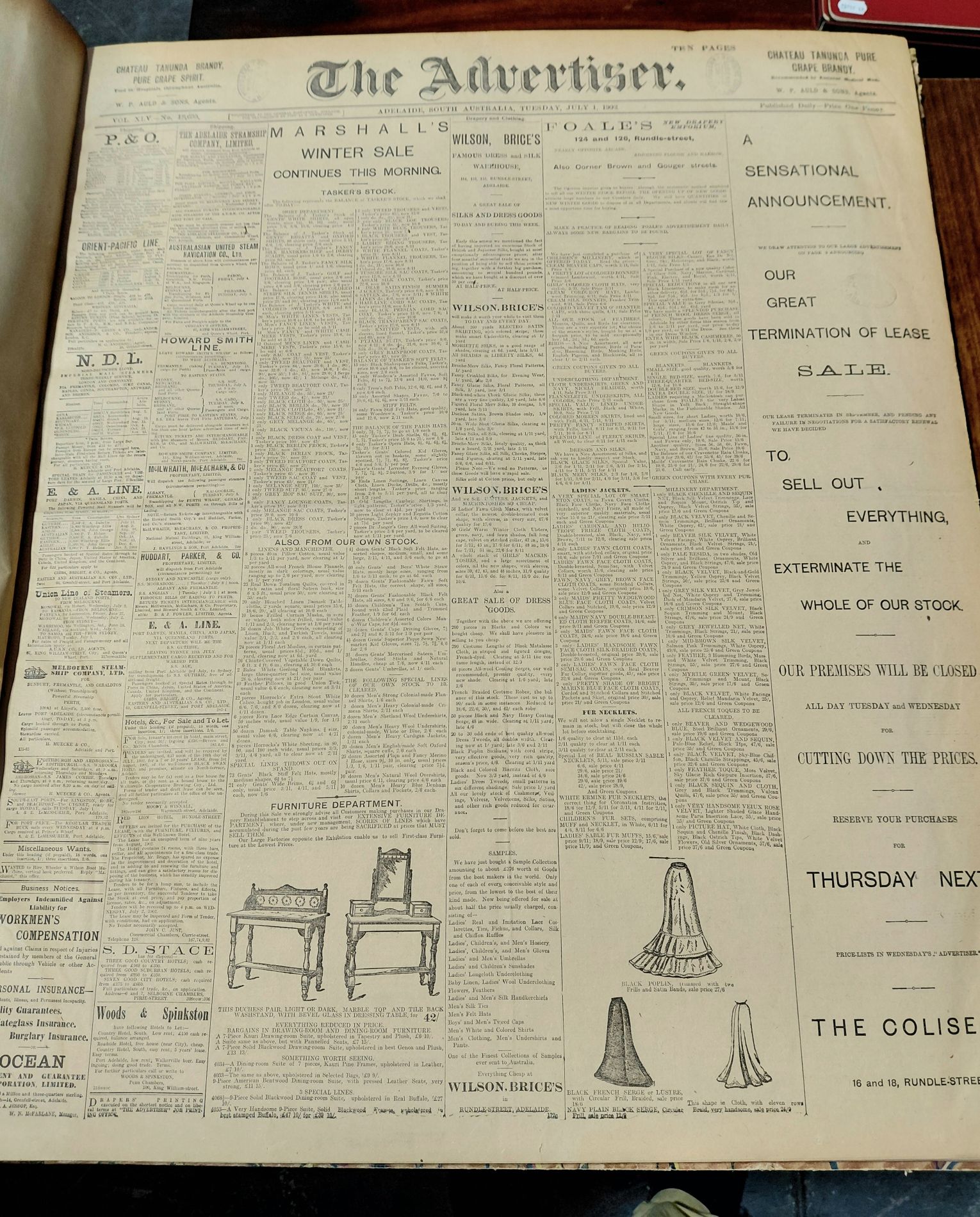 Antique Advertiser Of Sa