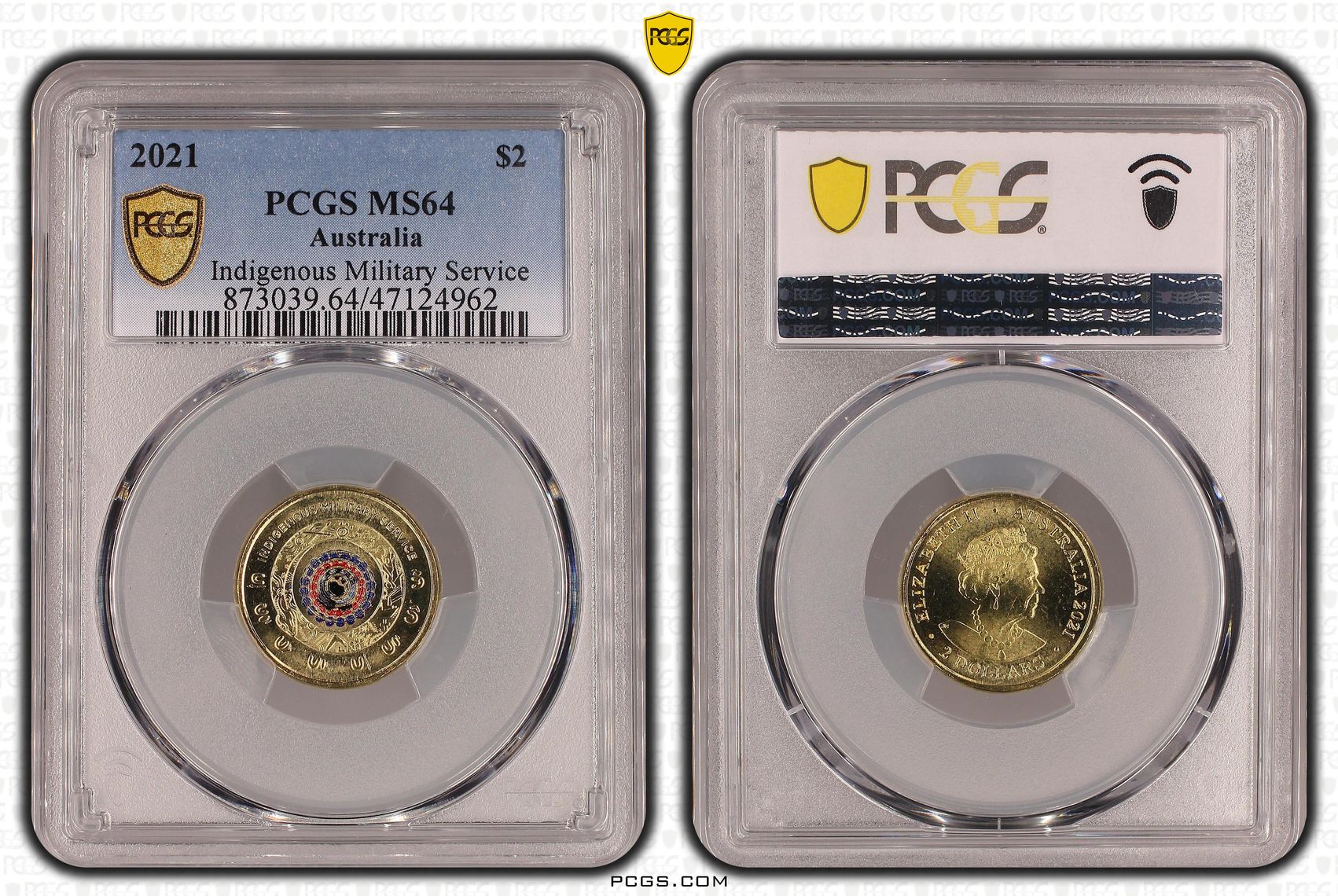 Elizabeth II, Indigenous Military Service, Two Dollar, 2021, PCGS MS64