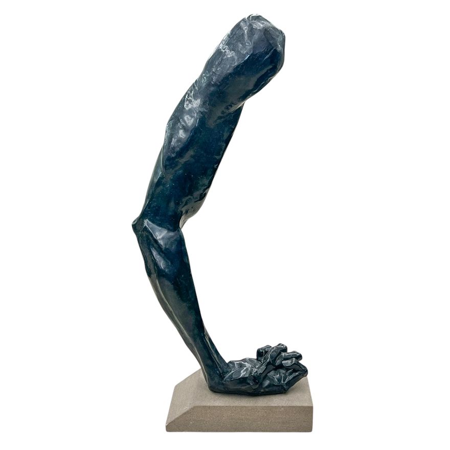 Modernist Bronze Arm Sculpture