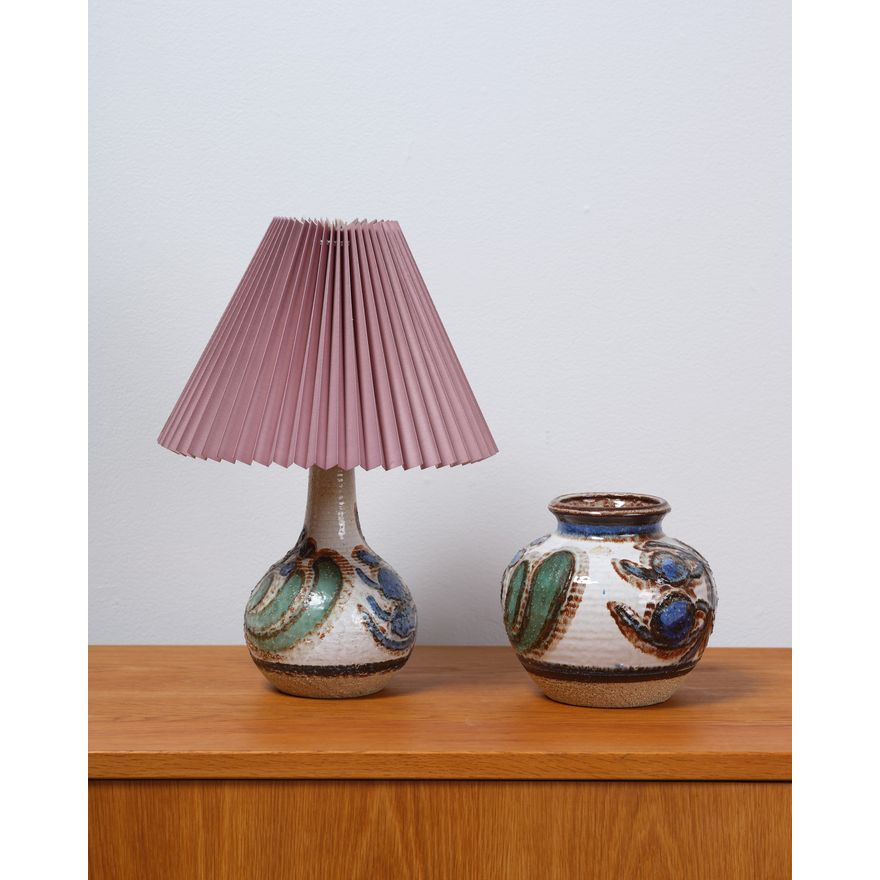 Two pieces of Bornholm Stentøj (stoneware) ceramics