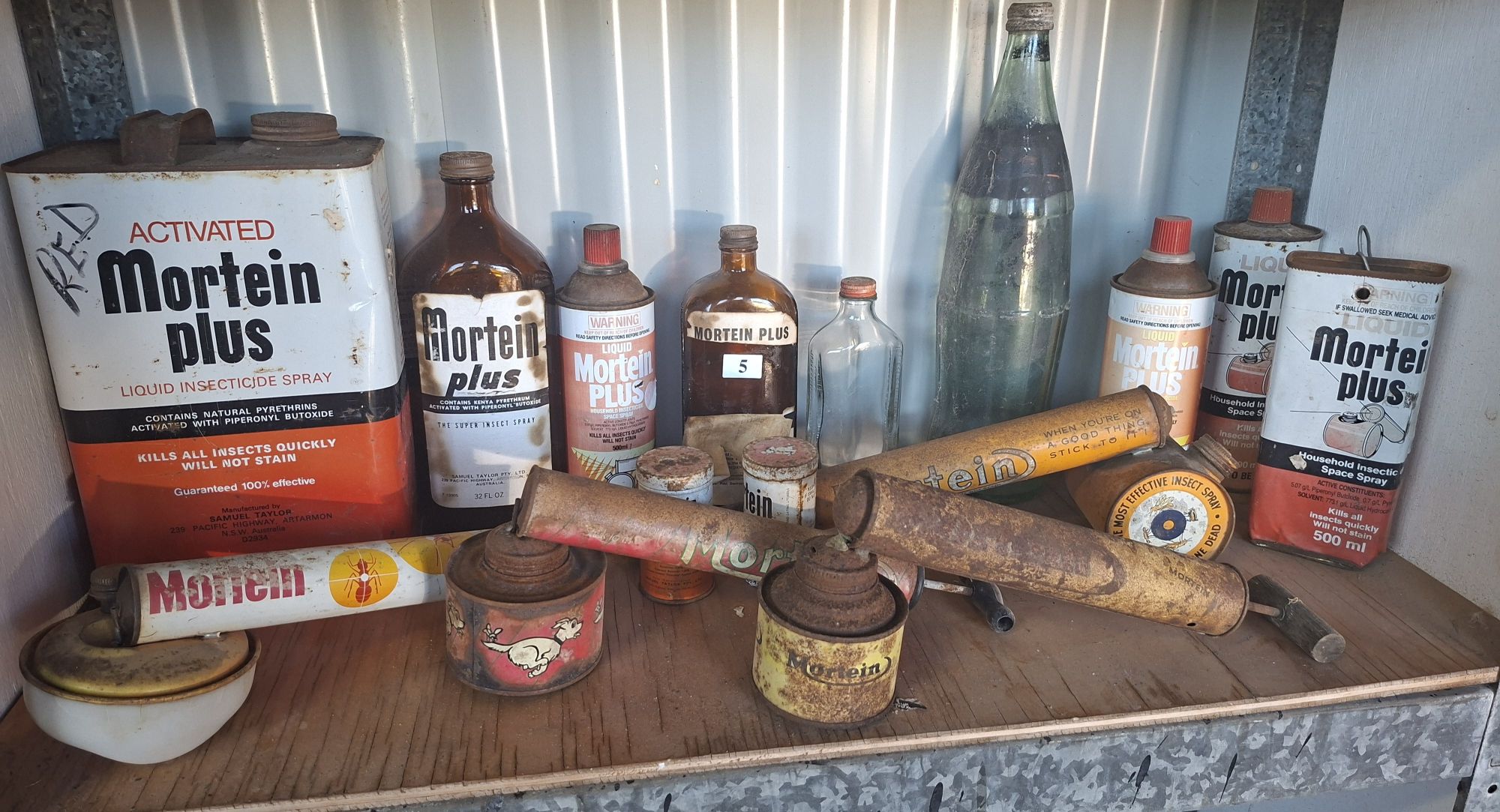 Insecticide Sprayers And Tins