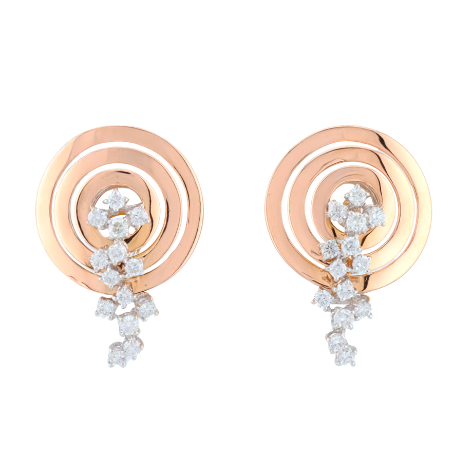 Aretes con diamantes