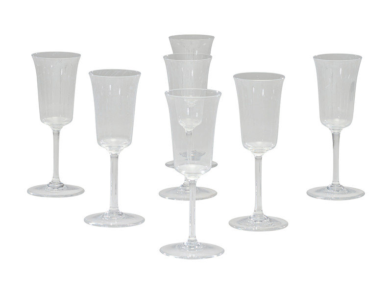 Seven Baccarat Brantome Water Goblets