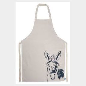 Donkeys Medium Length Apron by Satara Crafts - Apron with Tie Backs and 2 Front Open Pockets- 51748/12570 SN B3 (S2)