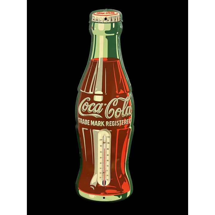 Coca Cola Coke Tin Metal Soda Thermometer
