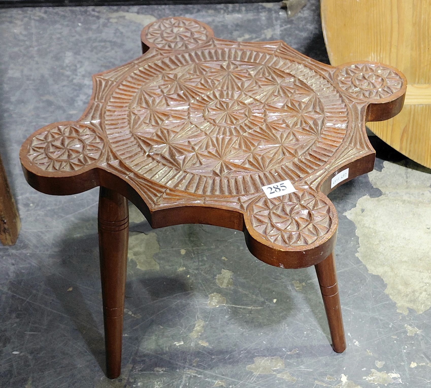 Chip Carved Occasional Table