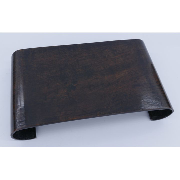 Chinese Qing Rosewood Scrolled Stand