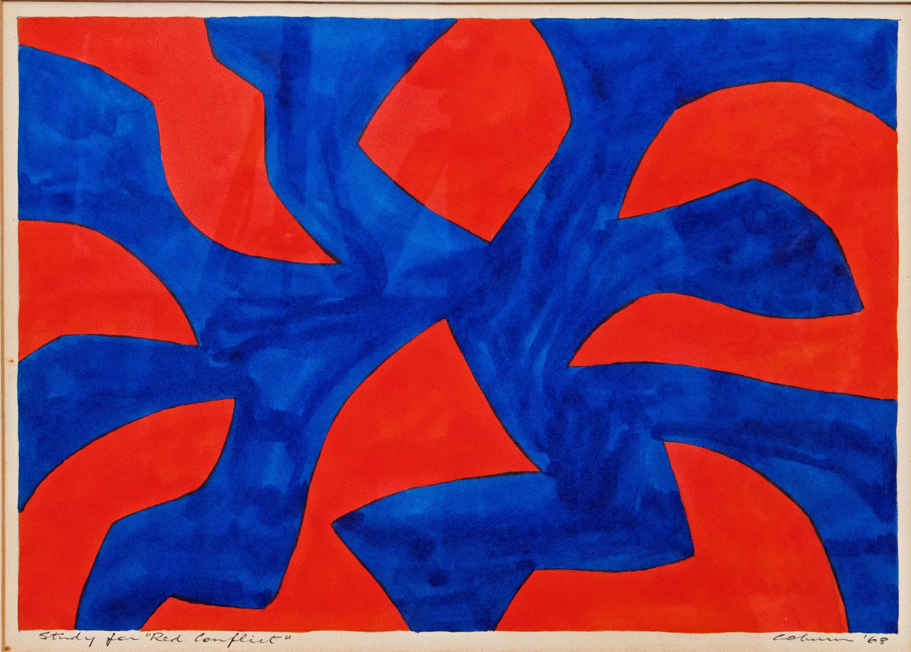 6 · John Coburn (1925-2006), 'Study for Red Conflict', 1968,