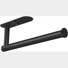 VAEHOLD ADHESIVE PAPER TOWEL HOLDER UNDER CABINET WALL MOUNT FOR KITCHEN PAPER TOWEL, BLACK PAPER TOWEL ROLL HOLDER STICK TO WALL,