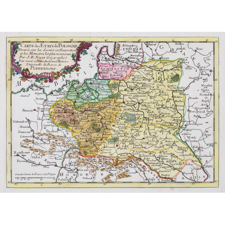 Jean Baptiste Nolin | Carte des Etats de Pologne dressée sur les derni?res observations…