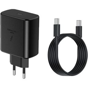 Fast Charging 25W Adapter Type C Cable Compatible for Android Black 1 m |